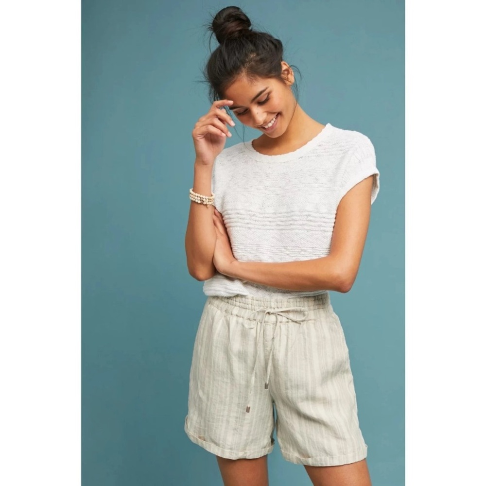 Anthropologie Beachy Linen Shorts
